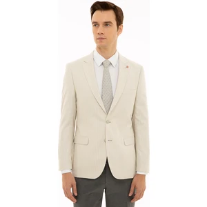 Erkek Ekru Slim Fit Ceket 50219572-VR019