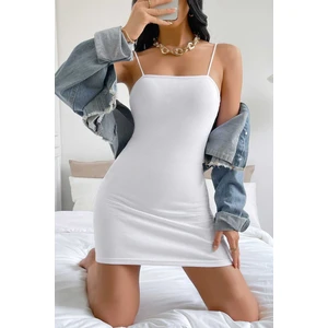 Merry See Askılı Vücudu Saran Şık Mini Elbise