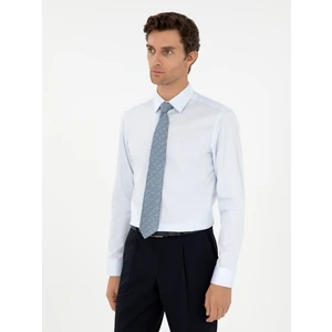 Erkek Açık Mavi Slim Fit Uzun Kollu Basic Gömlek 50270154-VR003