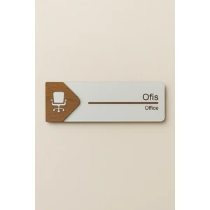 Ofis Ofis Oda Kapı Isimliği Yönlendirme Tabelası Levhası Kişiselleştirilebilir