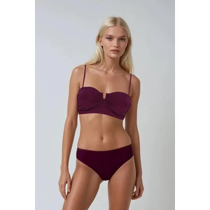 Delma Düz Renk Straplez Bikini