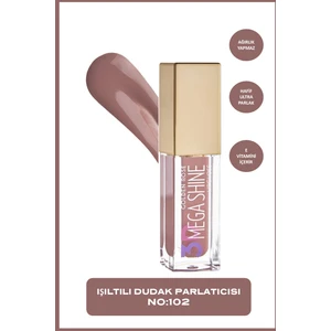 Golden Rose 3D Mega Shine Lipgloss No: 102 - Renkli Dudak Parlatıcısı - 8691190494636