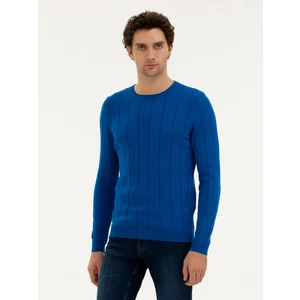 Erkek Sax Regular Fit Bisiklet Yaka Triko Kazak 50279607-VR045