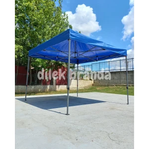 Dilek Branda PREMİUM Serisi Altıgen Profil 3x3 Katlanır Çardak (Mavi)