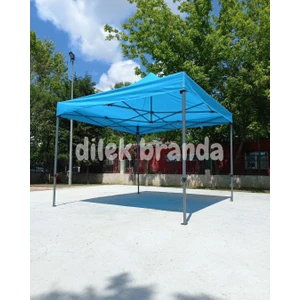 Dilek Branda PREMİUM Serisi Altıgen Profil 3x3 Katlanır Çardak (Turkuaz)