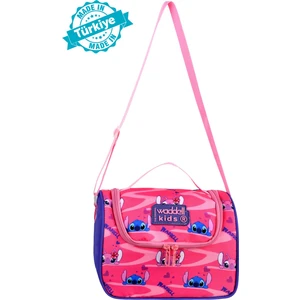 Lisanslı Fuşya-Mor Stiç Temalı Termal-Isı Yalıtımlı Okul Termal Beslenme Çantası