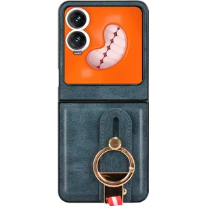 Tecno Phantom V Flip2 Askılıklı Standlı Açacaklı Deri KILIF-AL5118