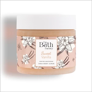 The Bath Factory Vanilyalı Shea Yağı Kadın Vücut Peelingi 300 ml Nemlendirici Canlandırıcı Vegan