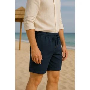 Erkek Cepli Keten Şort – Rahat Kalıp, Hafif Ve Nefes Alabilir Kumaş