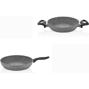 Granit Tava 28 cm ve 20 cm Sahan Seti