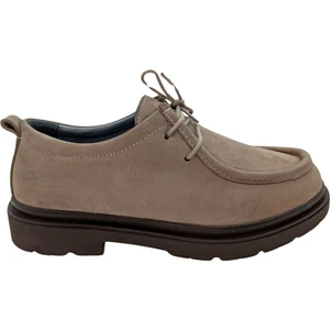 Çiğdem Kundura Huguette | Erkek  Deri Casual Ayakkabı  - Huguette - Kum - 43