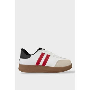 Unisex Rahat Hafif Spor Ayakkabı  Beyaz - Kırmızı