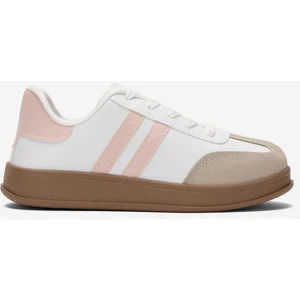 Unisex Rahat Hafif Spor Ayakkabı  Beyaz - Pudra