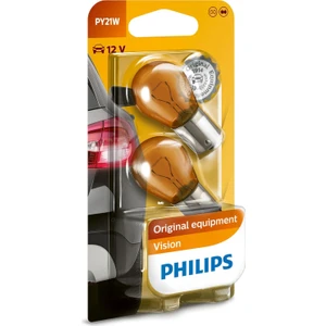 PY21W Vision, 12V Turuncu Amber Sinyal Ampülü, 2'li Paket
