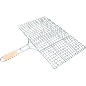 Yüksek Kalite 50X30 cm Kalın Paslanmaz Tel Izgara Et Izgarası Mangal Teli