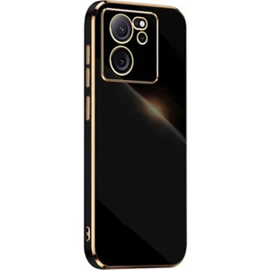 Xiaomi 13T/13T Pro Kılıf Kenar Detaylı Yumuşak Parlak Silikon