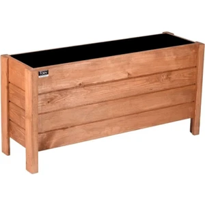 Ahşap Dış Mekan Saksısı Dekoratif Saksı Büyük Boy Hazır Kurulu 100CM x 30CM Yükseklik 50CM