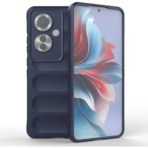 Reno 11F 5g Kılıf Esnek Tpu Oyuklu Arka Yüzey Tasarımlı Nvg Etnik Silikon Kapak - Lacivert