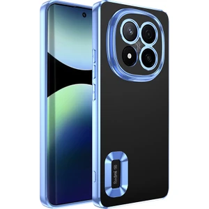 Redmi Note 14 Pro Plus Kılıf Kamera Korumalı Logo Gösteren Nvg Omega Kapak - Sierra Mavi