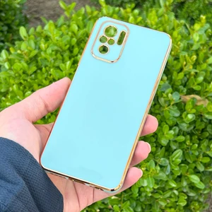 Xiaomi Redmi Note 10/note 10S Kılıf Kenar Detaylı Yumuşak Parlak Silikon