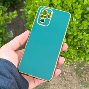 Xiaomi Redmi Note 10/note 10S Kılıf Kenar Detaylı Yumuşak Parlak Silikon
