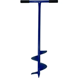 Toprak Burgu Makinesi Ağaç - Fidan Dikme Aparatı Sabit Kollu 20 cm Çap 101 cm uzunluk metal 