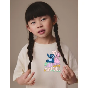 Little Aden Stich Özel Tasarım Pamuklu Tişört