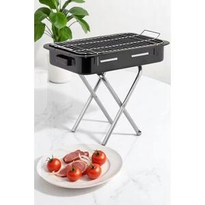 Xl Emaye Mangal Katlanır Ayaklı 52 x 32 cm + 2 adet Mangal Yelpazesi Set 720535
