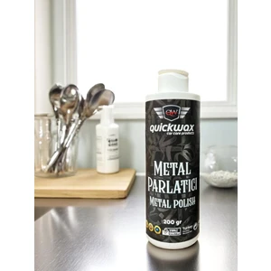 Quickwax Metal Parlatıcı 200 G – Krom, Çelik, Alüminyum Yüzeyler Için Parlaklık ve Koruma