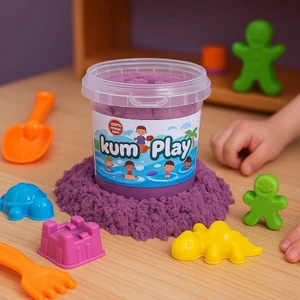 Doğal Kinetik Kum 1000GR 6 Kalıp Hediyeli