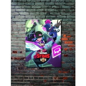 Brawl Stars, Eşsiz Tasarım Oyun, Karakter Posterleri, Özel Tasarım Kağıt Poster