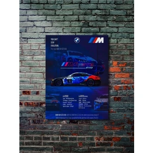 Bmw M4 Gts Evo - Eşsiz Tasarım Otomobil Posterleri, Özel Tasarım Kağıt Poster
