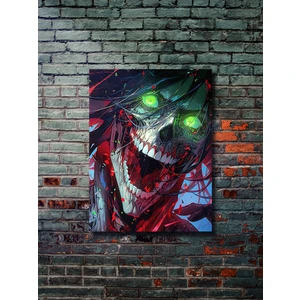 Eren Jaeger - Attack On Titan - Anime & Manga Posterleri, Özel Tasarım Kağıt Poster, Duvar Sanatı