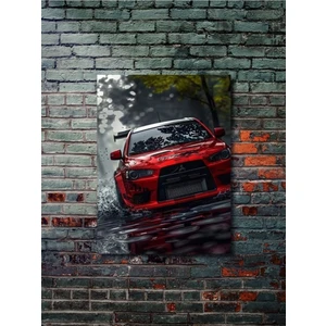Mitsubishi Lancer Evo  x , Eşsiz Tasarım Otomobil Posterleri, Özel Tasarım Kağıt Poster