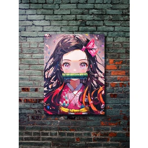 Nezuko - Demon Slayer - Anime & Manga Posterleri, Özel Tasarım Kağıt Poster, Duvar Sanatı