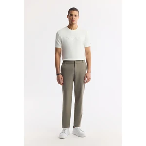 Erkek Slim Fit Haki Beli Lastikli Bi-Stretch Teknik Kumaş Pantolon A51Y3077