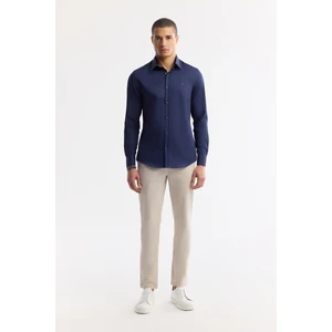 Avva Erkek Bej Klasik Bel Pamuklu Slim Fit Chino Pantolon A51Y3078