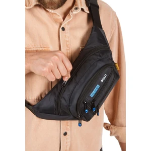 Erkek Bel Çantası Çapraz Çok Cepli Su Geçirmez Kumaş Göğüs Çapraz Kulaklık Çıkışlı Çanta