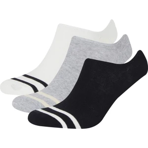 Erkek 3'lü Pamuklu Sneaker Çorap D9950AXNS