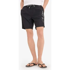 Regular Fit File Astarlı Kısa Boy Deniz Şortu B7255AX25HS