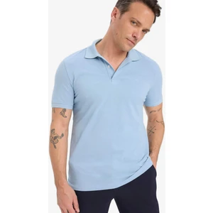 %100 Pamuk Slim Fit Dar Kesim Polo Yaka Kısa Kollu Pamuklu Nakışlı Pike Tişört E2633AX25SM