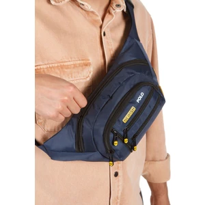 Erkek Bel Çantası Çapraz Çok Cepli Su Geçirmez Kumaş Göğüs Çapraz Kulaklık Çıkışlı Çanta