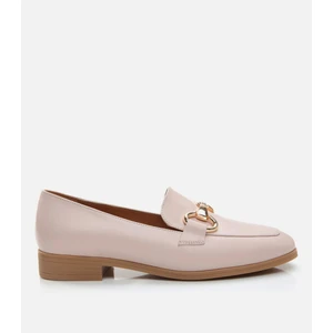 Kadın Deri Pudra Loafer