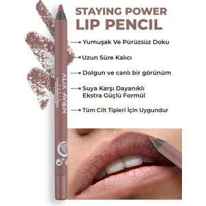 Alix Avien Suya Dayanıklı Uzun Süre Kalıcı Yumuşak Dudak Kalemi - Staying Power Lip Pencil 64 Brownish Pink