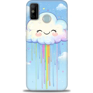 Kılıf Evreni Tecno Spark 6 Go Kılıf Hd Baskılı Kılıf + Seramik Tam Kaplayan Ekran Koruyucu 307