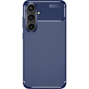 Samsung Galaxy S24 Fe ile Uyumlu Kılıf Lacivert Karbon Silikon Orijinal (Samsung Galaxy S24 Fe ile Uyumlu, Lacivert)