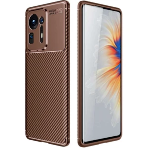 Xiaomi Mi Mix 4 Kılıf Kahverengi Karbon Silikon Orijinal Esnek Ince Geliştirilmiş Dayanıklı Darbe Karşıtı Koruyucu Yeni Nesil Tasarım (Xiaomi Mi Mix 4, Kahverengi)