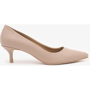 Louis Cardy Kamino Nude Hakiki Deri Kadın Topuklu Ayakkabı