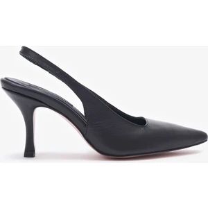 Louis Cardy Jona Siyah Hakiki Deri Kadın Topuklu Ayakkabı