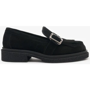 Louis Cardy Livia Siyah Süet Deri Kadın Loafer